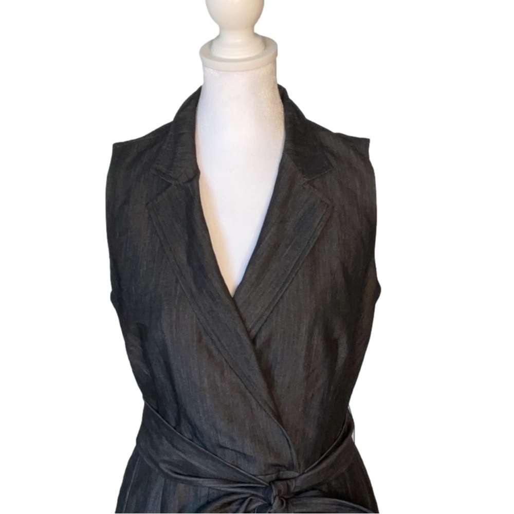 Anne Klein Sleeveless Tie Waist Midi Dress - Picture 5 of 16